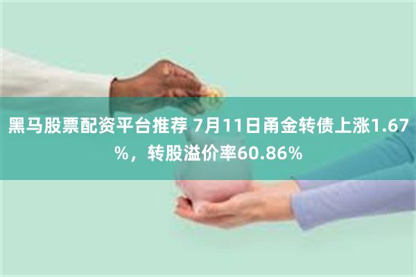 黑马股票配资平台推荐 7月11日甬金转债上涨1.67%，转股溢价率60.86%