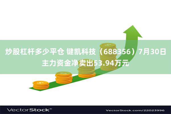 炒股杠杆多少平仓 键凯科技（688356）7月30日主力资金净卖出53.94万元